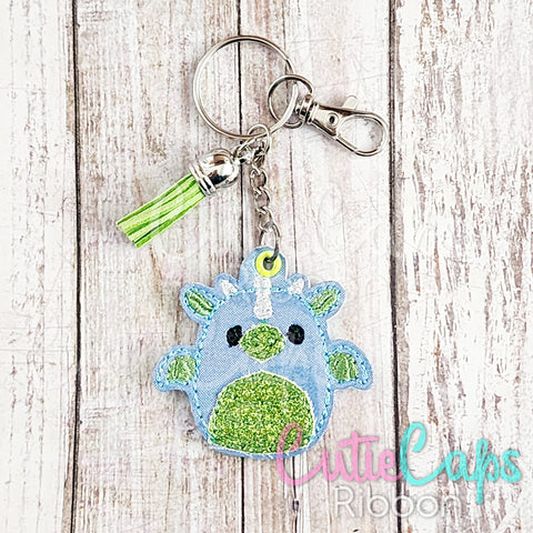 Squishy Dragon Feltie Keychain