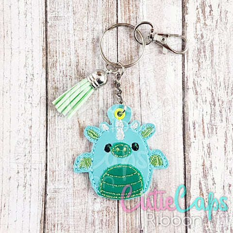 Squishy Dragon Feltie Keychain