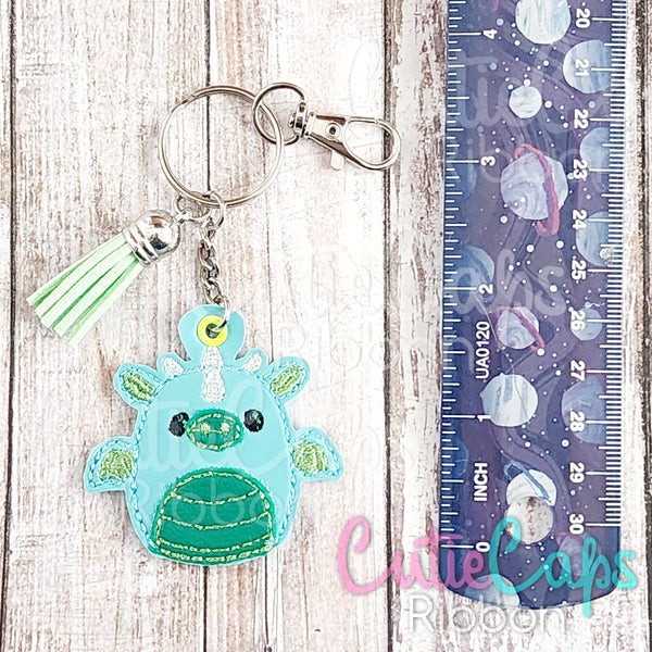 Squishy Dragon Feltie Keychain