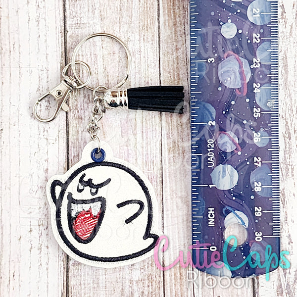 Plumber Bro Villain Ghost Feltie Keychain