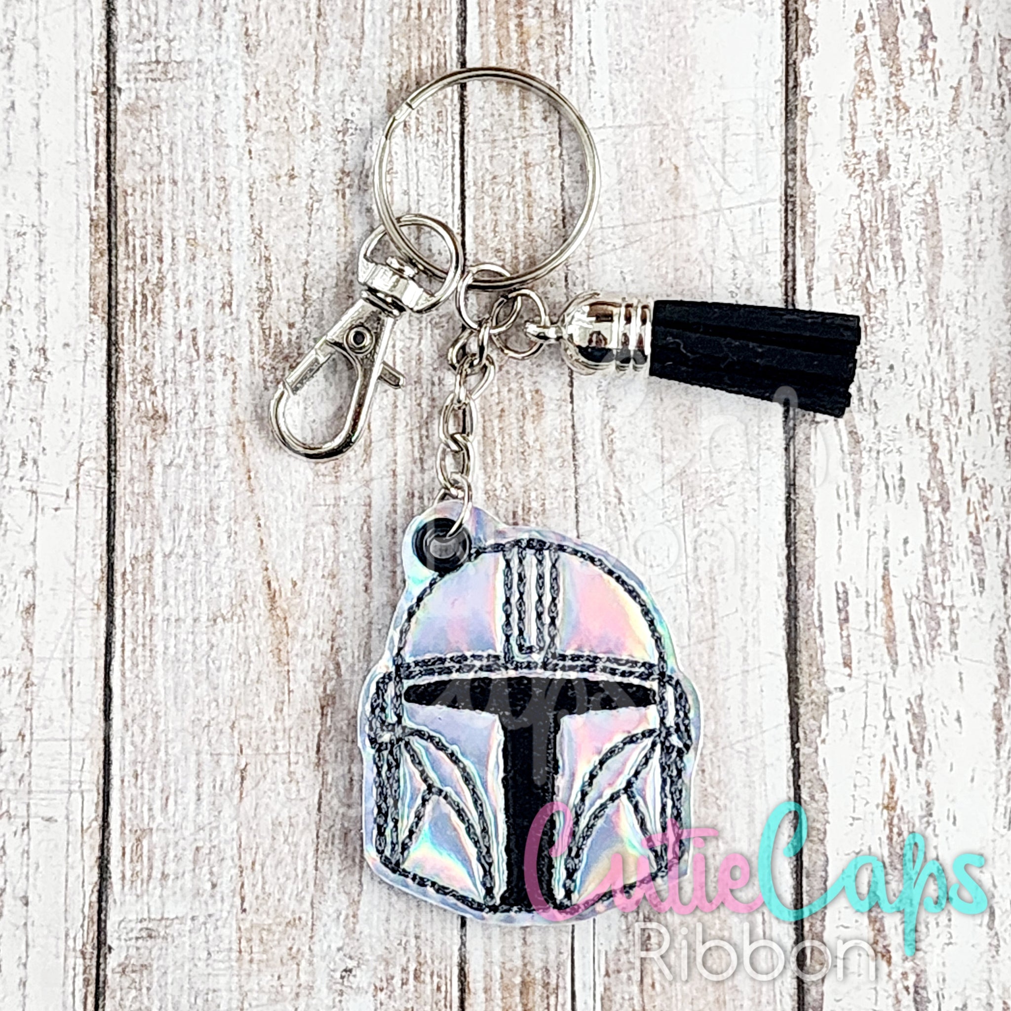 Helmet Bounty Hunter Feltie Keychain