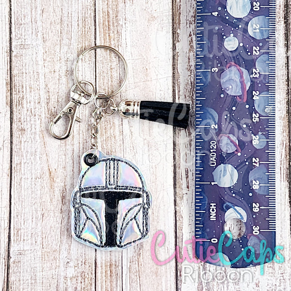 Helmet Bounty Hunter Feltie Keychain