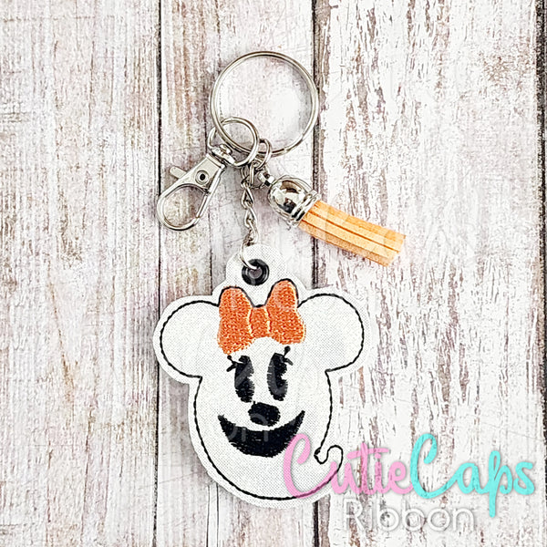 Girl Ghost Feltie Keychain