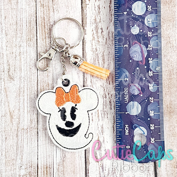 Girl Ghost Feltie Keychain