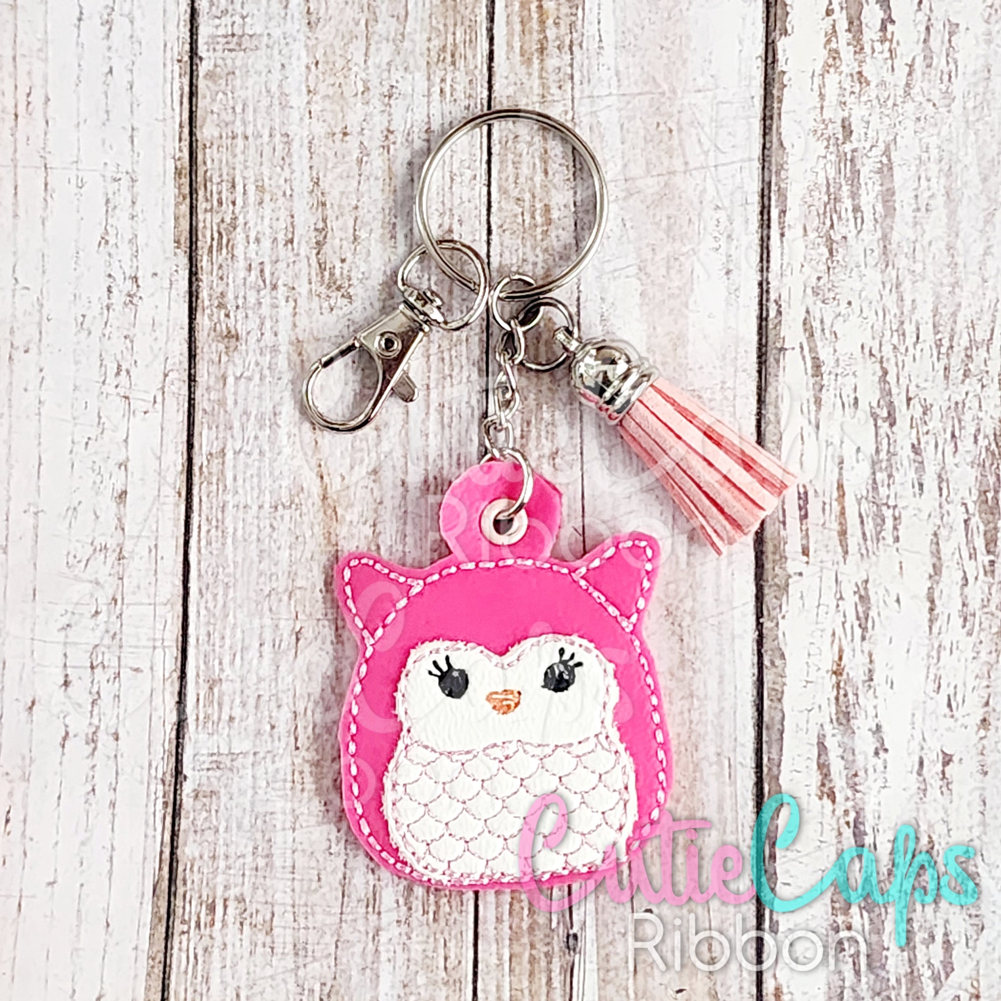 Squishy Owl Feltie Keychain