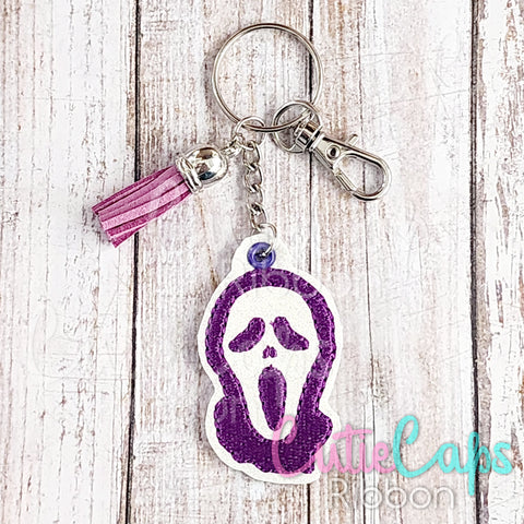 Scary Person in Mask Feltie Keychain