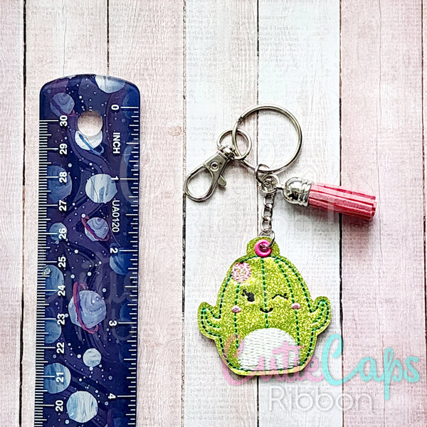 Squishy Cactus Feltie Keychain