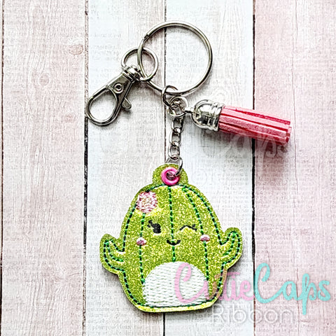 Squishy Cactus Feltie Keychain