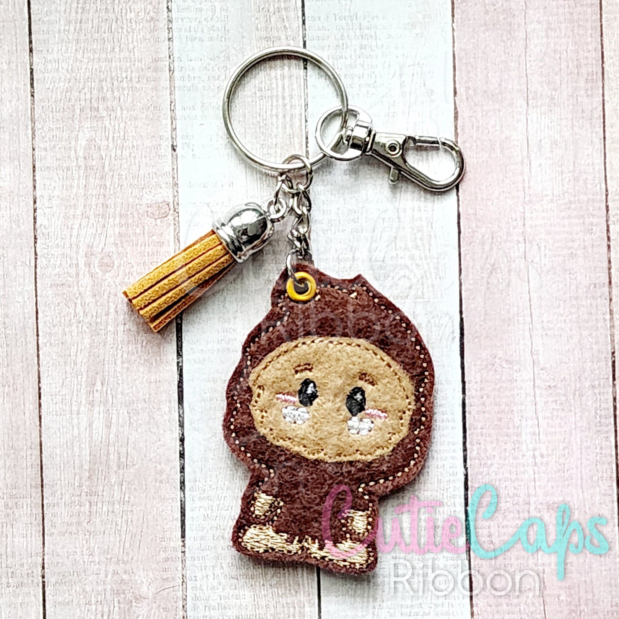 Bigfoot / Sasquatch Feltie Keychain