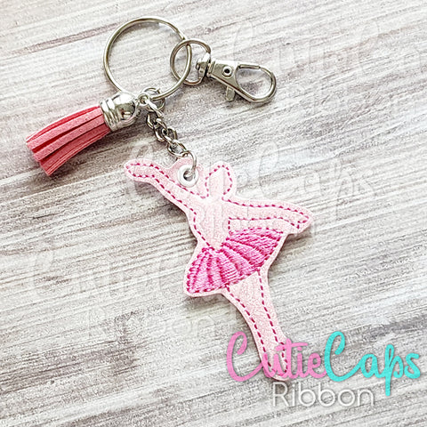 Ballerina Feltie Keychain