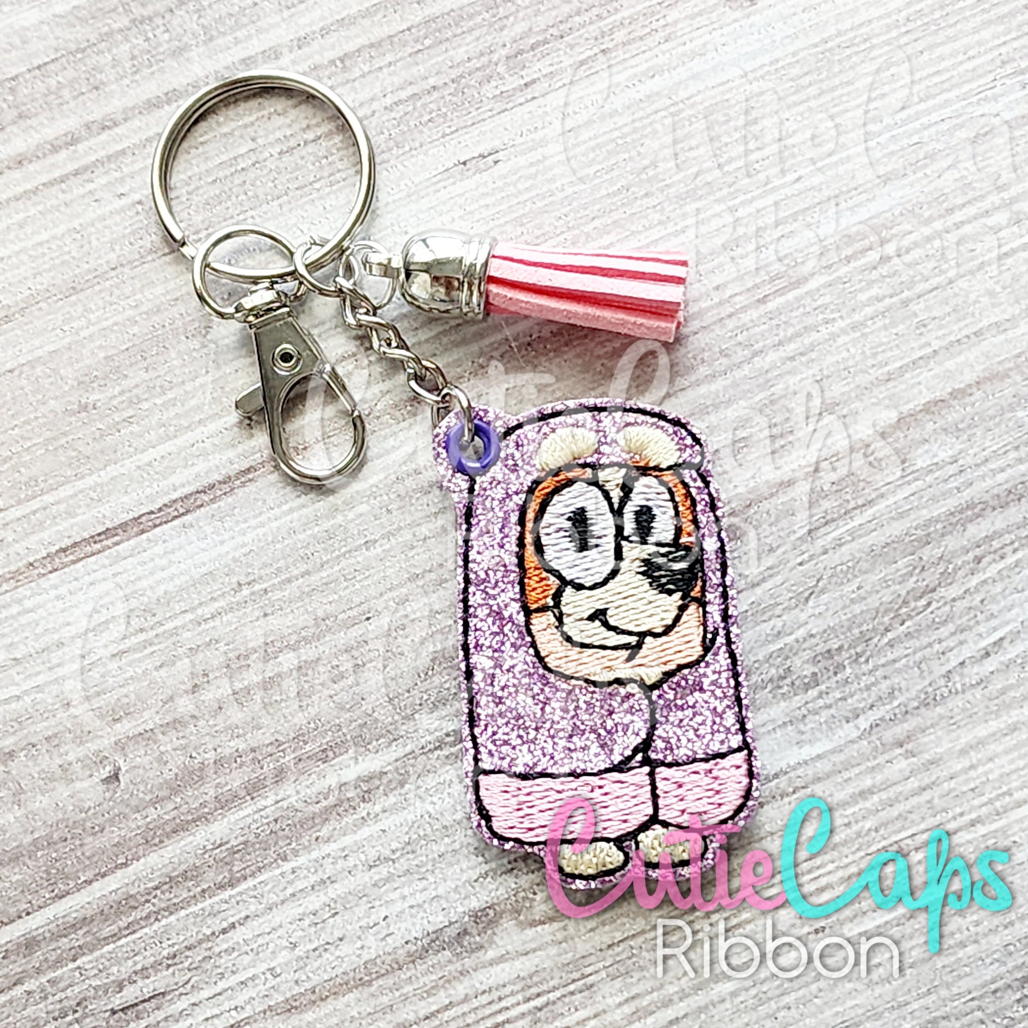 Old Ladies Feltie Keychains - Sold Individually