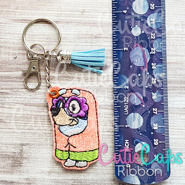 Old Ladies Feltie Keychains - Sold Individually