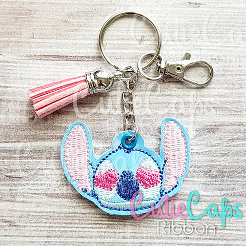 Heart Eyed Alien Feltie Keychain