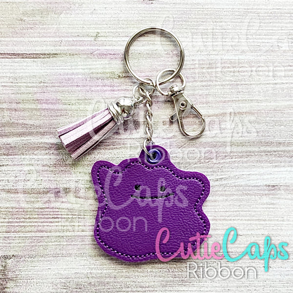 Purple Monster Feltie Keychain