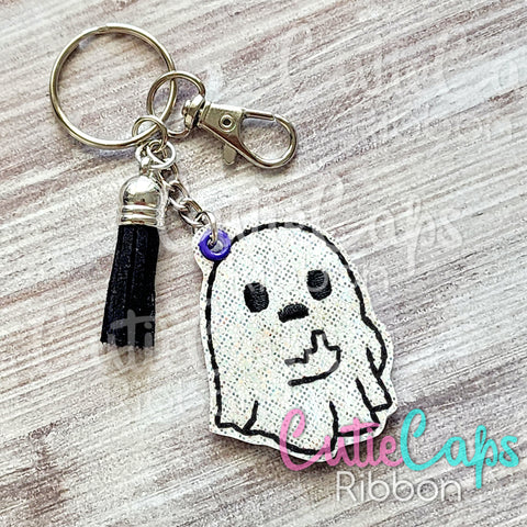 Middle Finger Feltie Keychain