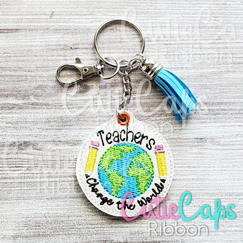 Teacher Feltie Keychain