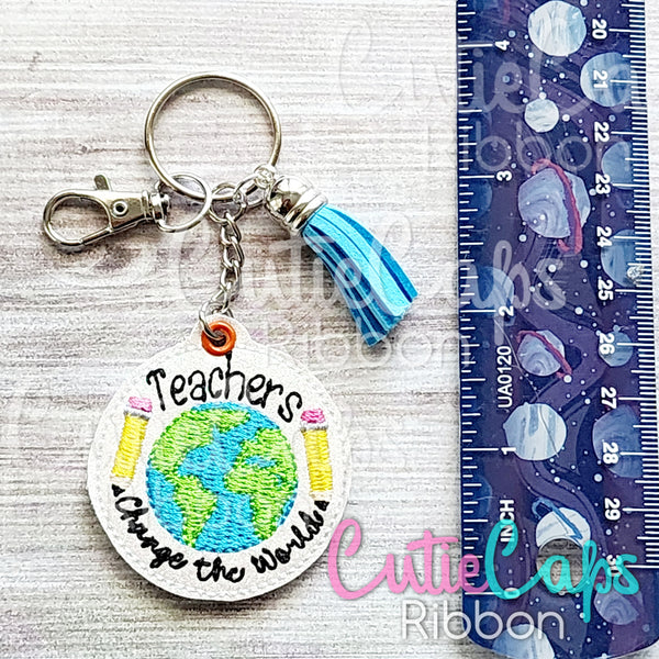 Teacher Feltie Keychain