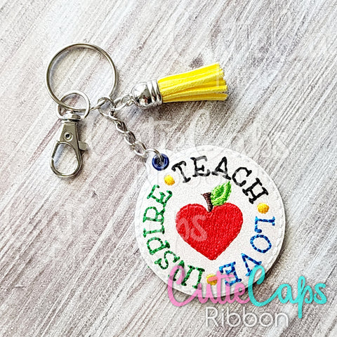 Teacher Feltie Keychain