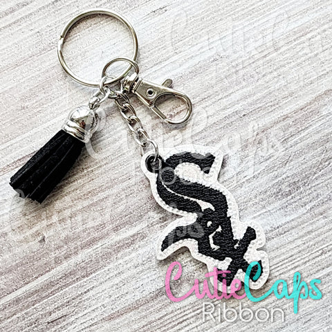 Baseball Feltie Keychain