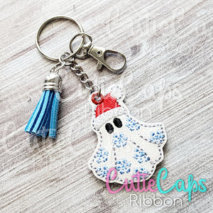 Christmas Ghost Feltie Keychain