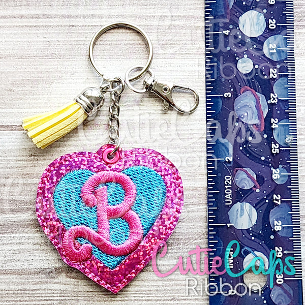 Doll Heart Feltie Keychain