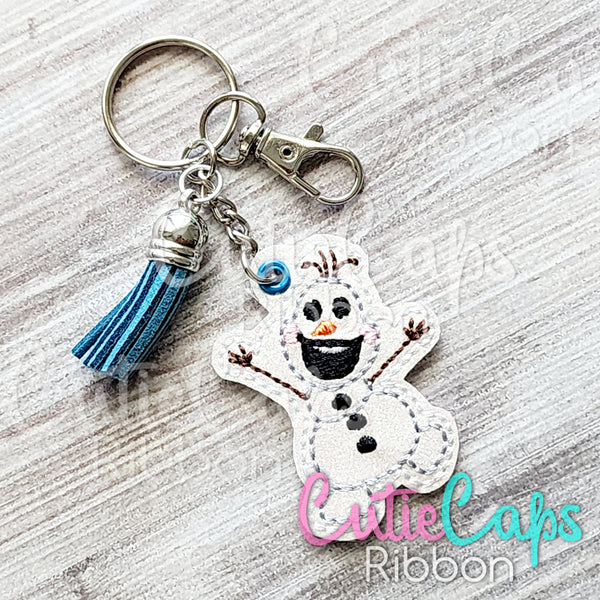 Christmas Snowman Feltie Keychain