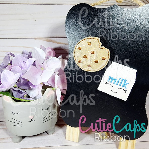 Cookie and Milk Cute Fridge / Locker Magnet Set