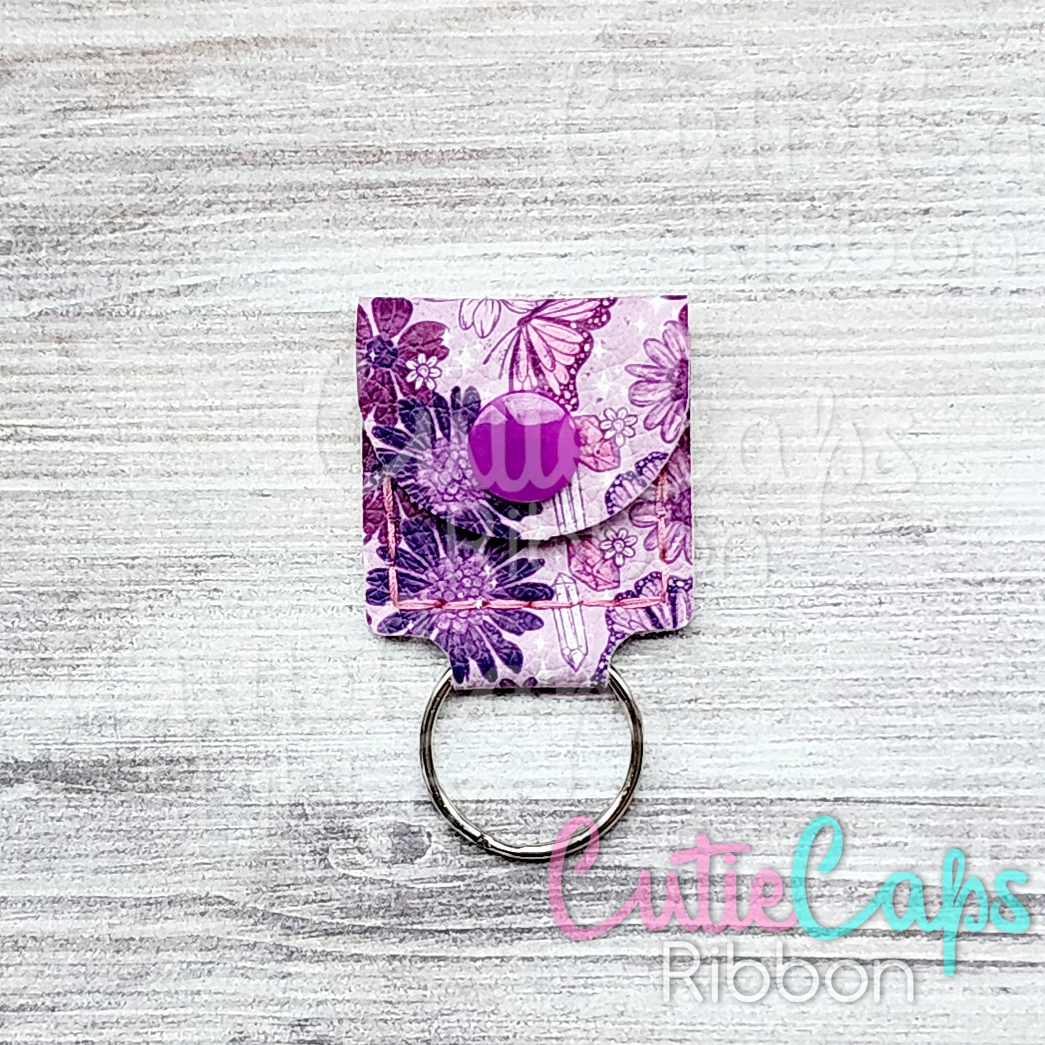 Purple Butterflies and Crystals Quarter Pixie