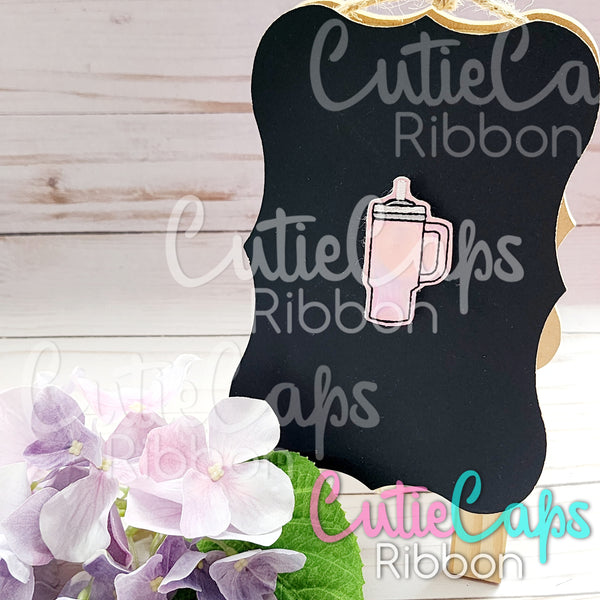 Pink Tumbler Cute Fridge / Locker Magnet