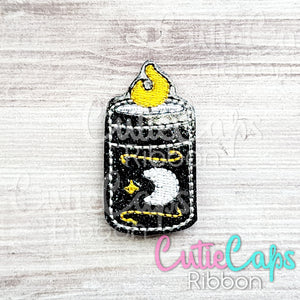 Black Candle Cute Fridge / Locker Magnet