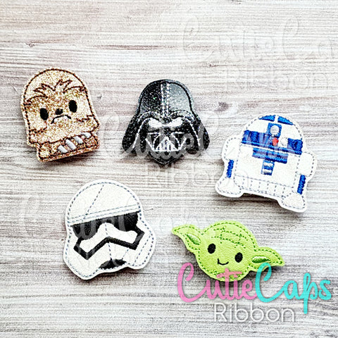 Space Soldier, Droids, Cute Fridge / Locker Magnet Set