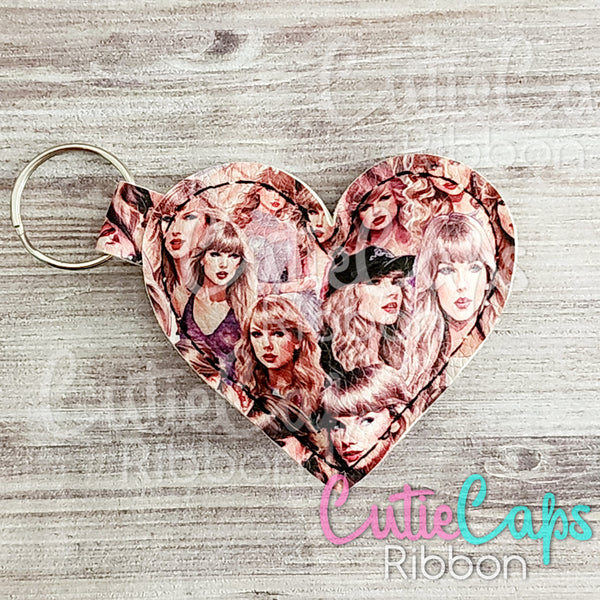 Puffy Heart Keychain