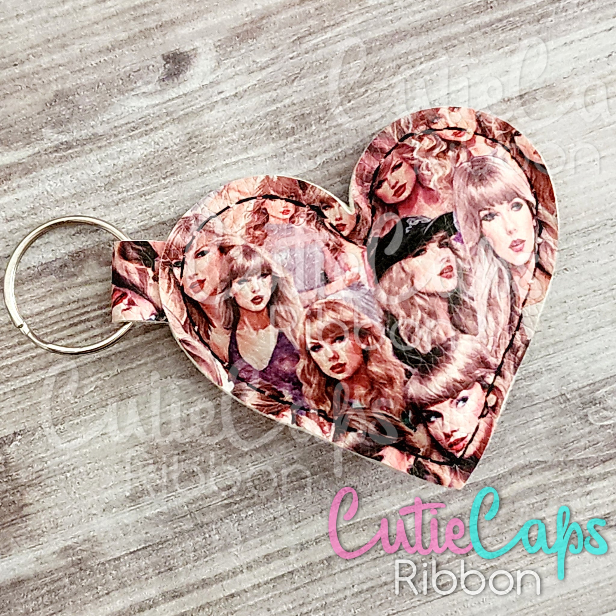 Puffy Heart Keychain