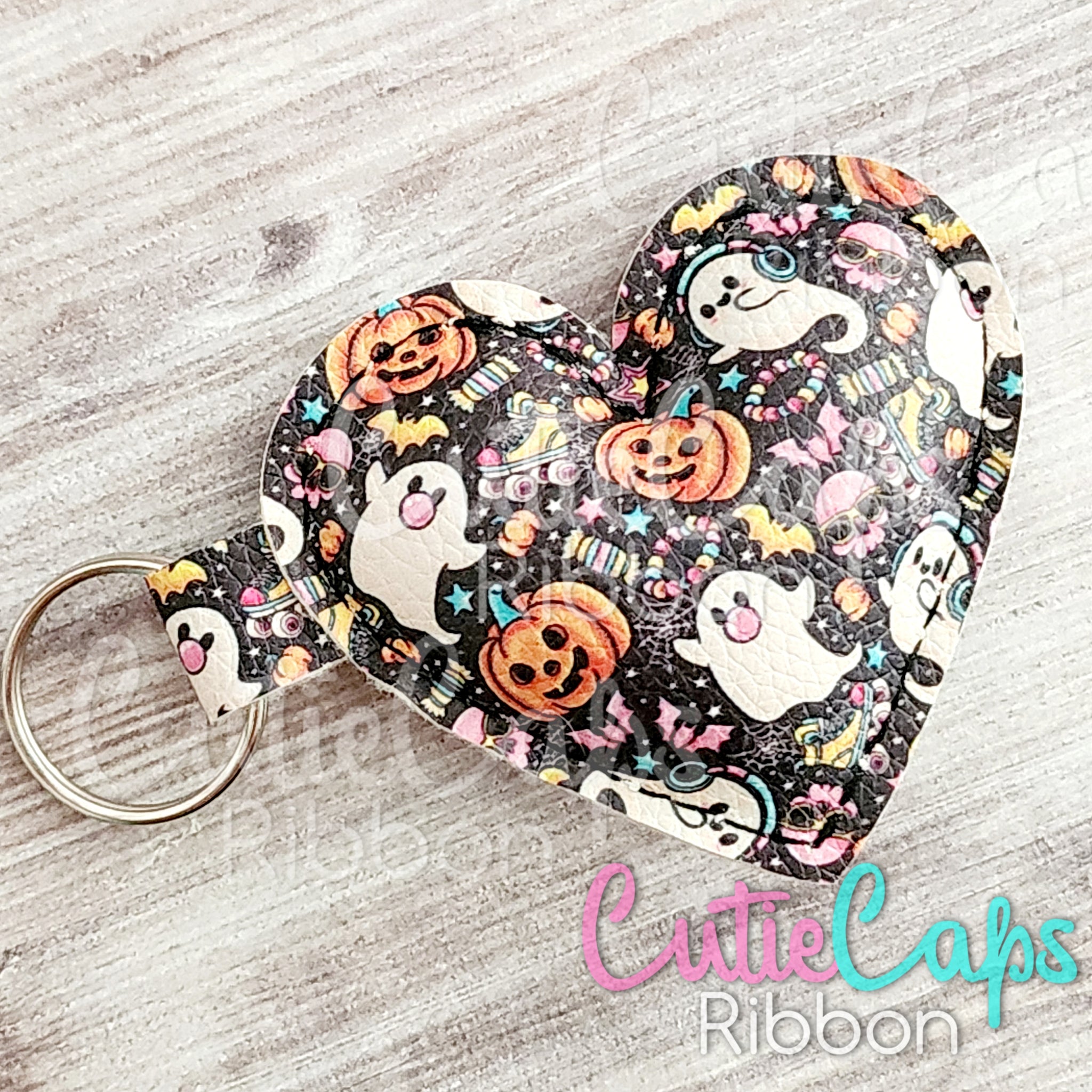 Puffy Heart Keychain