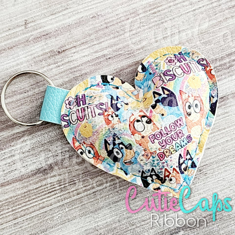 Puffy Heart Keychain