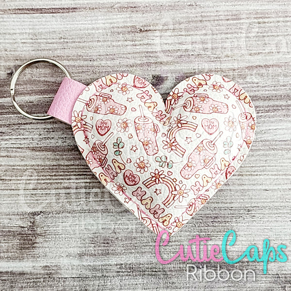 Puffy Heart Keychain