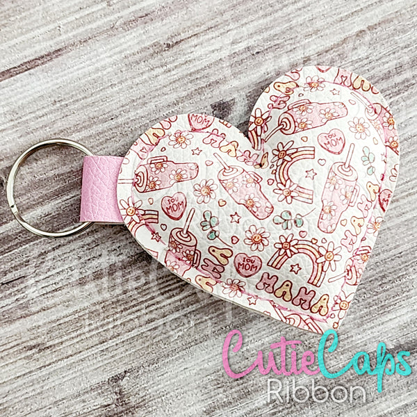 Puffy Heart Keychain