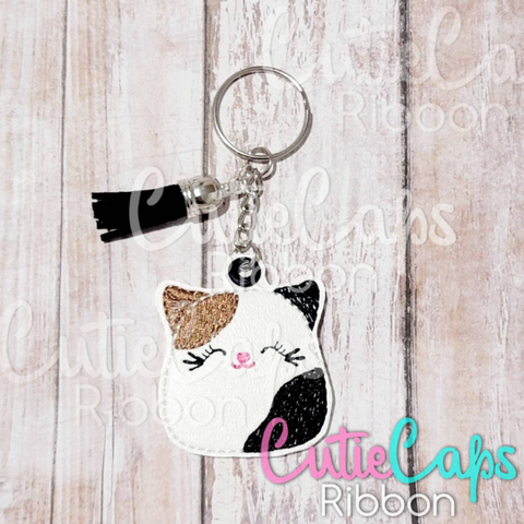 Squishy Cat Feltie Keychain