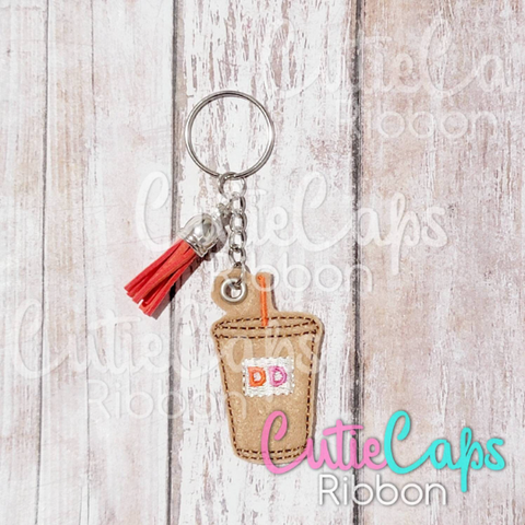 Coffee Feltie Keychain